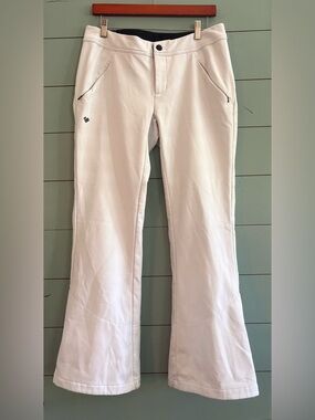 Obermeyer White Hilary Stretch Pant Winter Ski Pants Size 8 Short